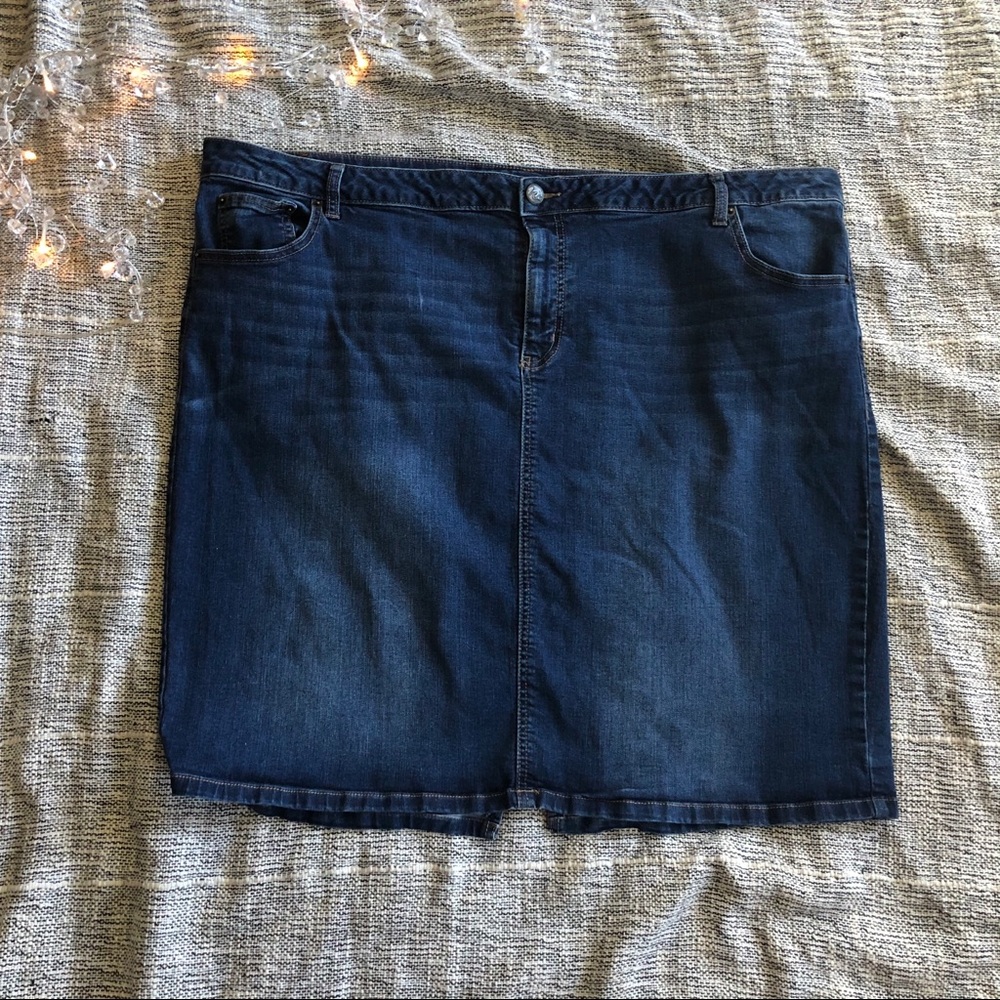 “Westport 1962” Dark Blue Jean Skirt